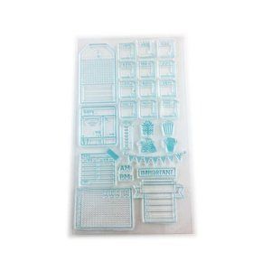 Journal Planner Calendar Activity Stamps Kit 26 PC Scrapbooking Diary mq